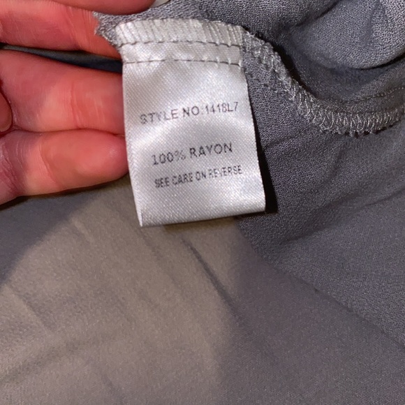 Blu Heaven Slate Gray Button Up Top - Picture 8 of 8